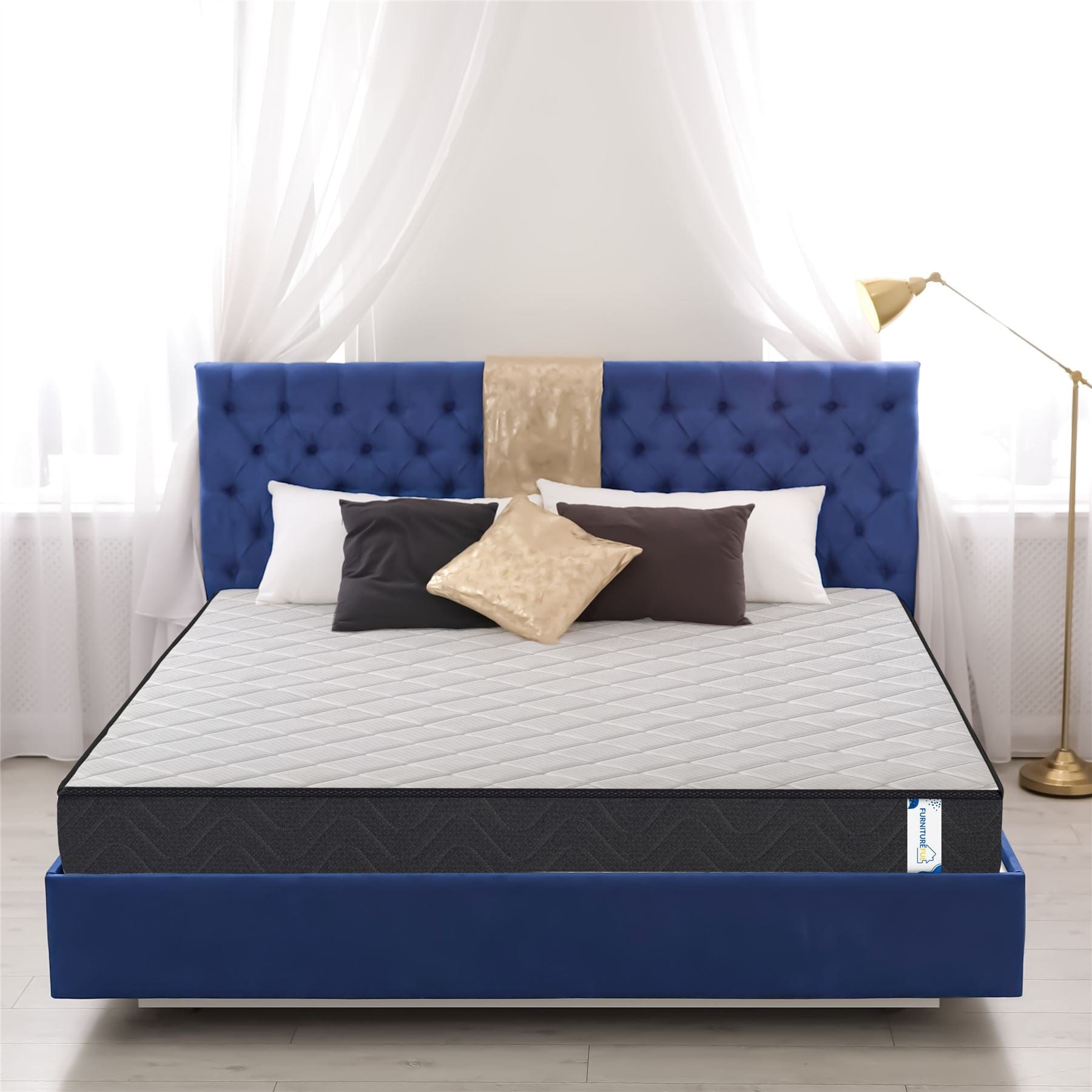 Buy wholesale Memory Foam mattress - 9 differentiated zones - 25 cm high -  5 cm memory foam - 160x190 cm