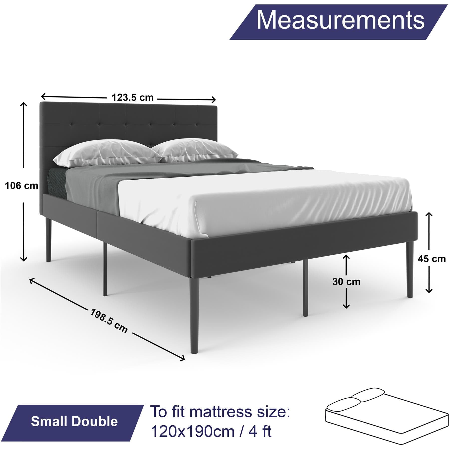 Single bed frame size deals in inches